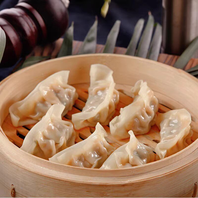 三全蒸煎饺玉米1000g约50个三鲜猪肉饺子早餐家用半成品粥店商用