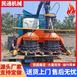小型家用履带圆盘牧草收割机履带秸秆青贮机圆盘割台青储机