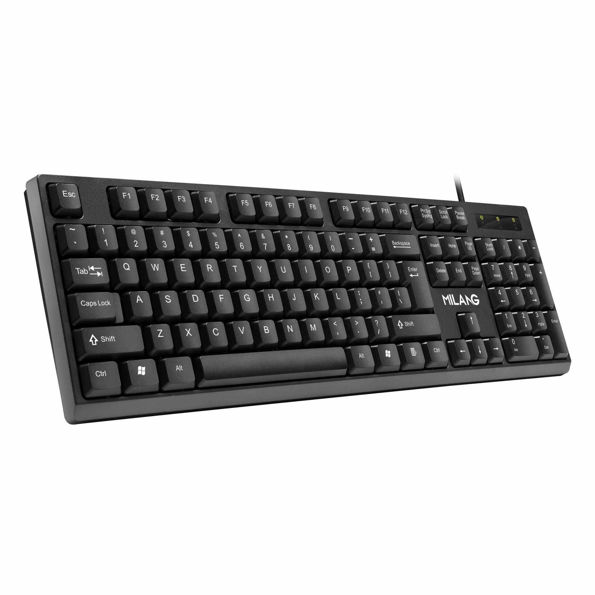 米狼K20商务办公USB有线键盘装机电脑一体机笔记本跨境