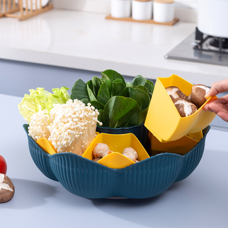 火锅拼盘沥水篮分格家用可旋转菜篮子水果盘洗菜双层蔬菜拼盘配菜,餐饮具,果盆/果盘/果篮,淘宝优惠券,粉丝福利购,淘宝优惠卷