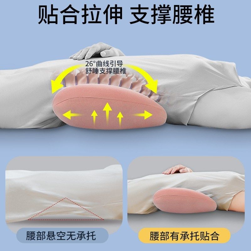 腰枕床上睡觉专用腰椎盘突出护腰垫平躺腰部支撑靠垫腰托腰靠枕头,居家布艺,腰靠垫,淘宝优惠券,粉丝福利购,淘宝优惠卷