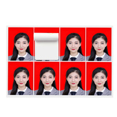 背胶相纸RC证件照相纸1寸带胶2寸照片纸直角圆角压痕纸1寸照带胶