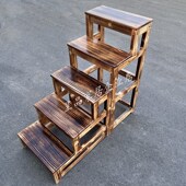 实木梯凳两三四步楼梯登高梯踏步家用梯子爬高梯阳台飘窗台阶脚踏