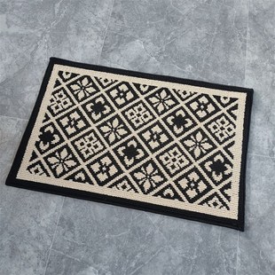 美式复古风入户门地垫蹭土厨房地毯床边地毯丙纶加厚加密可机洗