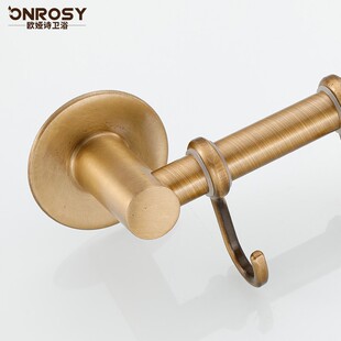 厨房挂杆免钉挂钩架欧式仿古厨房锅铲勺子用品太空铝置物架免打孔