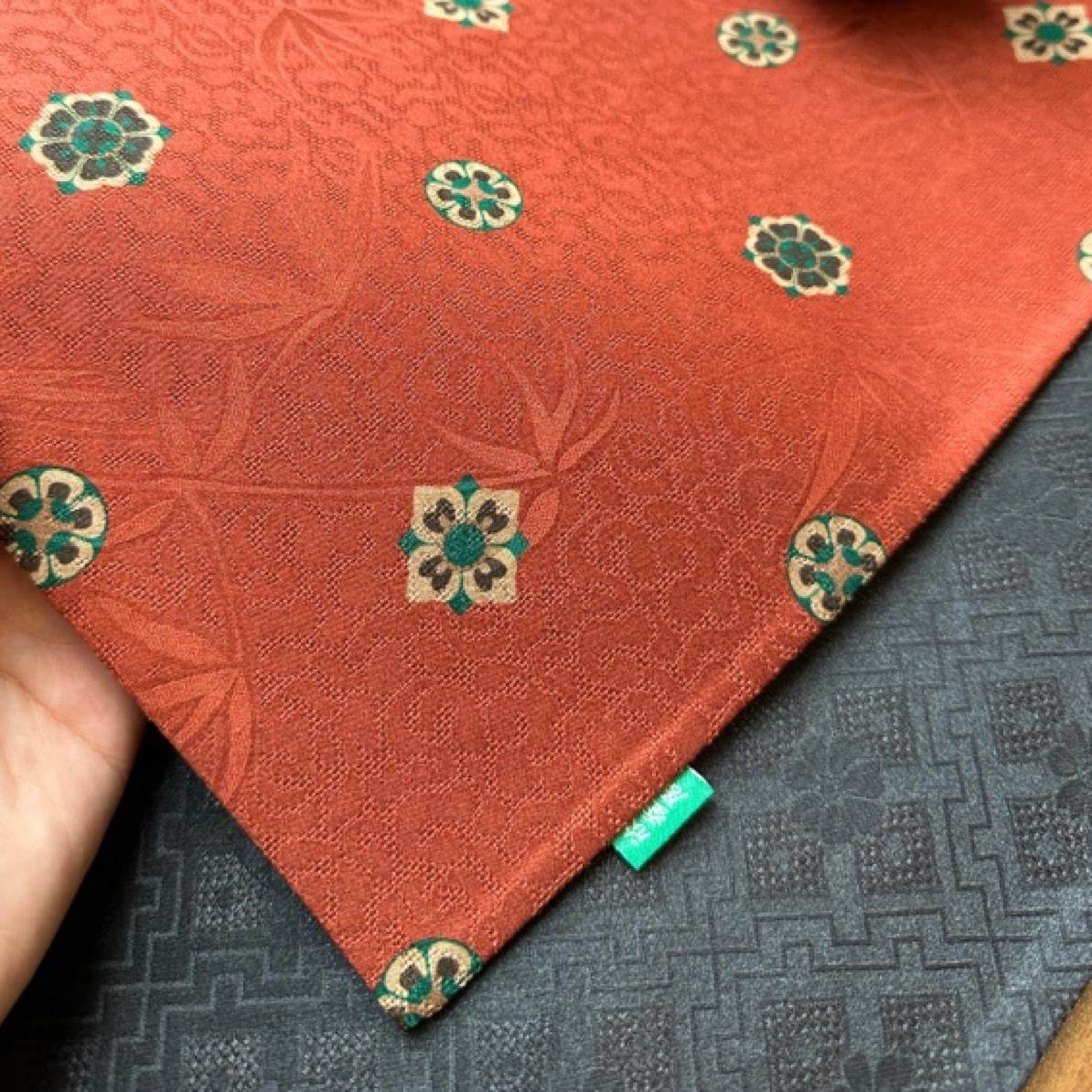 【红绿宝相】50×24布垫国潮香云纱双面手工茶垫复古长款桌布茶席,居家布艺,茶席,淘宝优惠券,粉丝福利购,淘宝优惠卷