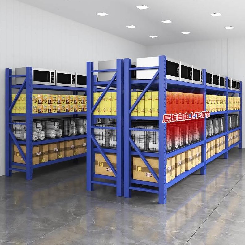 重型货架铁架子家用储物架库房仓库置物架落地多层快递架仓储货物