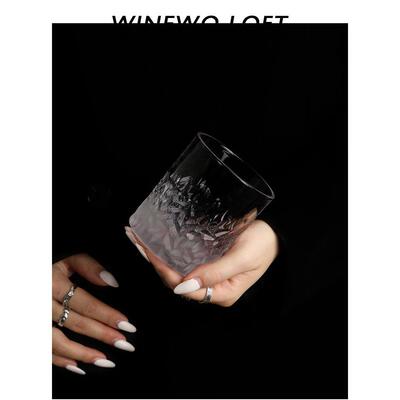 沁沛寒峰想玉姿}中古法式玻璃杯 vintage威士忌酒杯水晶杯洋酒杯