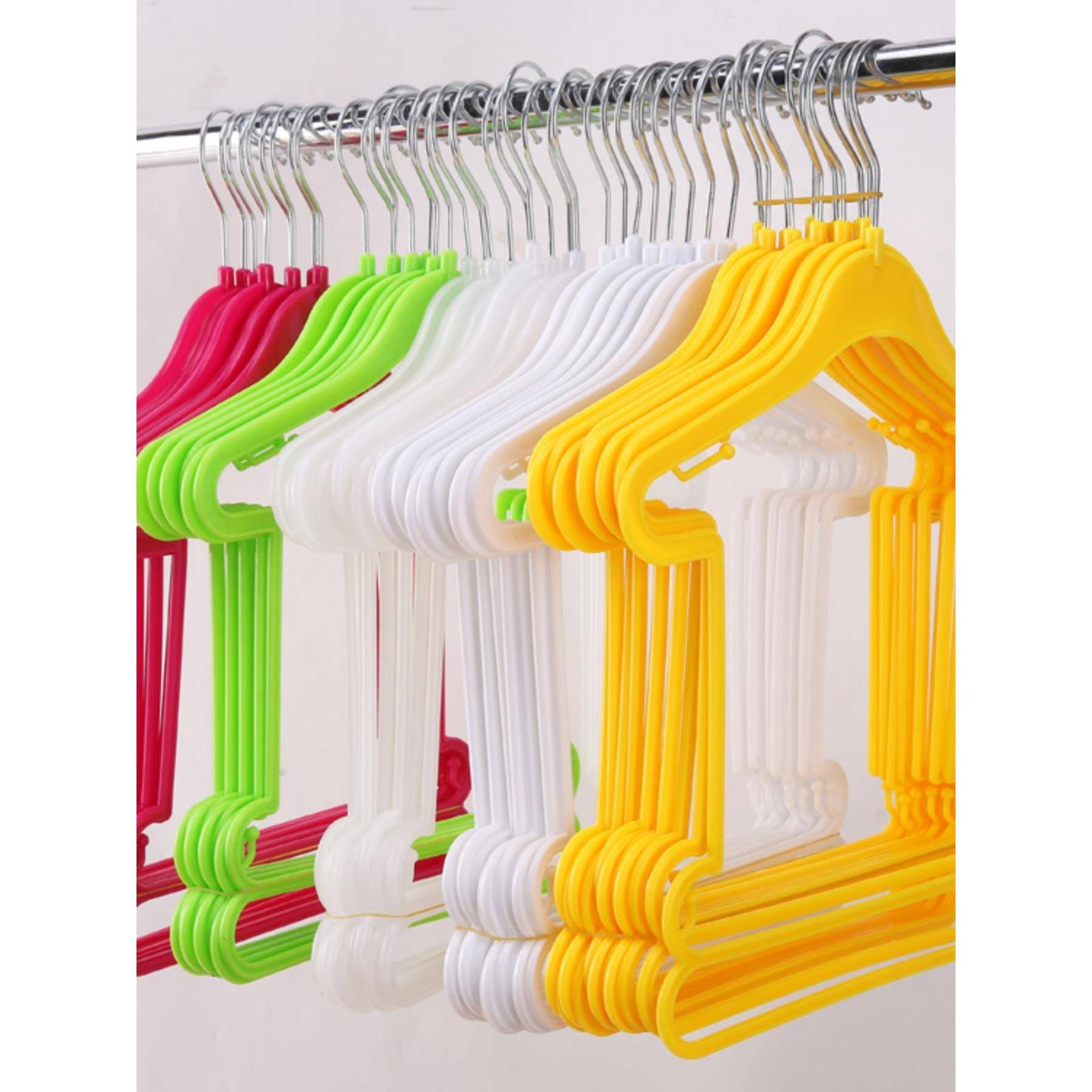 2025新款童装店加厚连体衣架母婴儿童套装收纳一体小孩可旋转钩塑