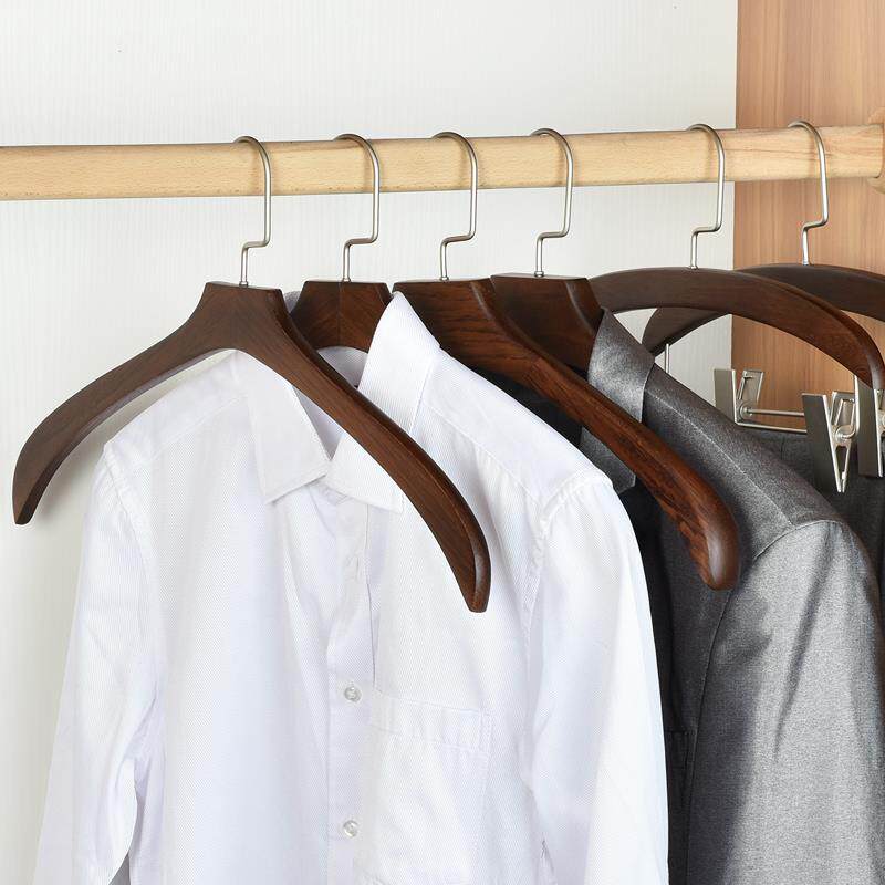2025新款桢好实木衣架家用无痕木质防肩角男女士挂衣架T恤衬衣西
