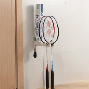 羽毛球拍收纳架羽毛球拍挂架壁挂式网球拍展示架羽毛球馆收纳省空