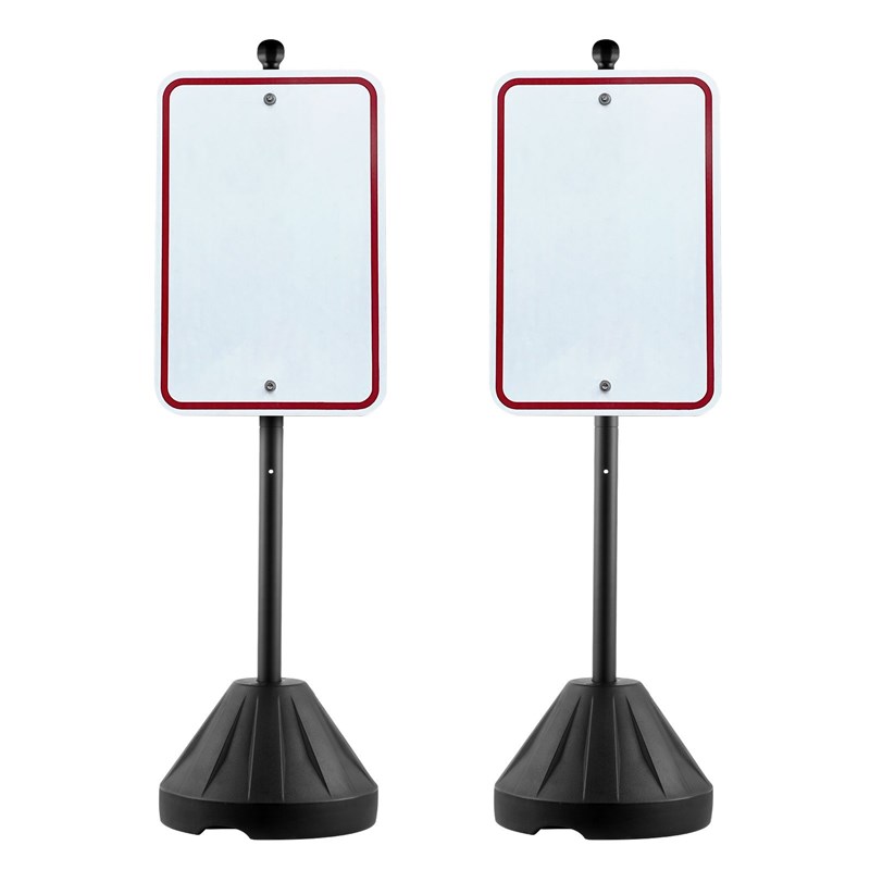 可移动带轮子注i水交通停车安全导引标识广告牌支架展示支架