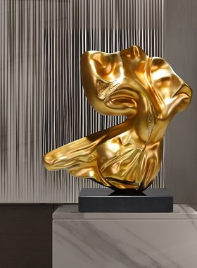 高端雕塑摆e件轻奢时尚样板间玄关艺术品酒店别墅走廊门厅商业大