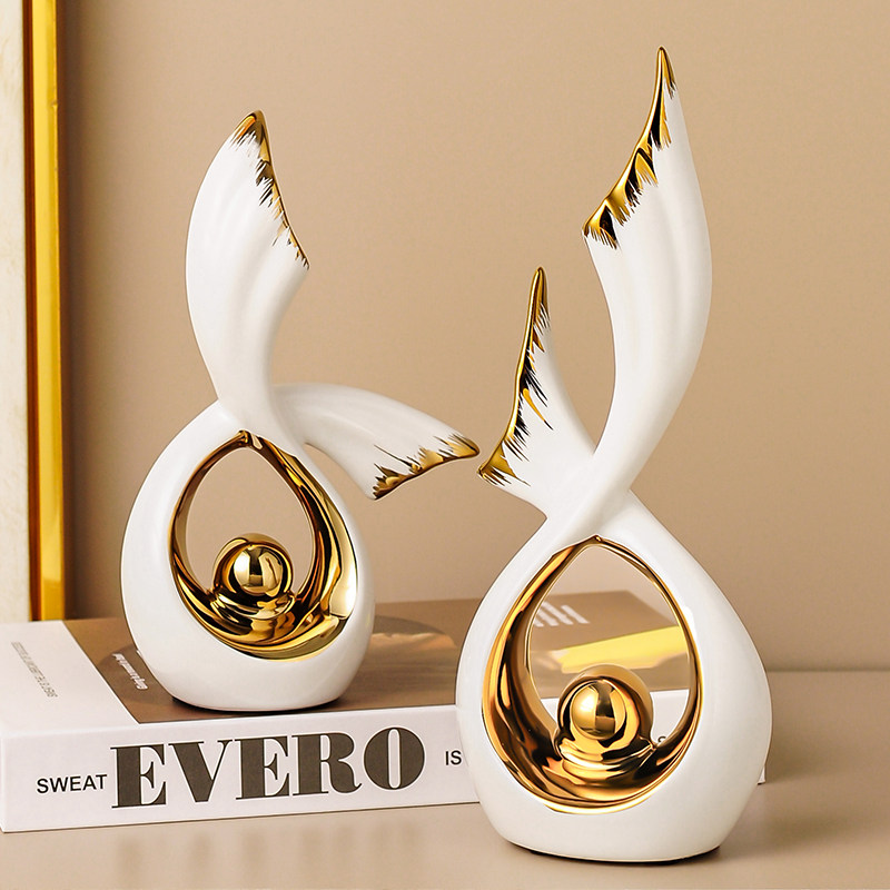 现代简约酒柜电视柜玄关摆件轻A奢高档客厅家居装饰品乔迁新居礼