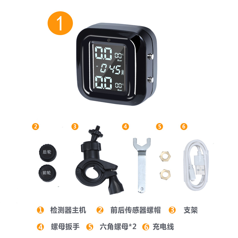 摩托车胎压监测系统摩托电动车胎压监测2轮车胎压检测MT10外置