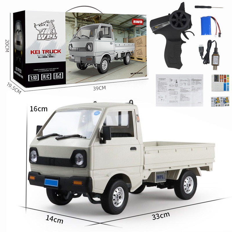 1:16仿真货车mini线遥控玩具小汽车灯光摇控模型车升级改装手柄