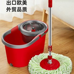 博生懒人拖把杆旋转通用一拖免手洗净家用拖布神器拖把桶2023新款