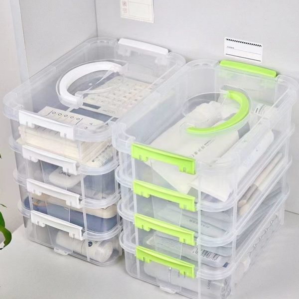 子装小颗粒收纳盒零件储物抽屉玩具积木工具分类盒分格积木整理箱