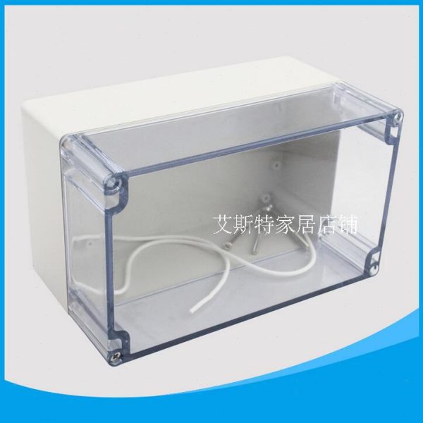 200*120*113mm 透明塑料防水盒 F1-1T工业密封盒 电缆出线盒