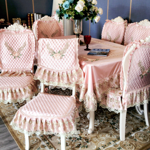 欧式餐桌布椅垫桌椅套罩长方形桌布家用茶几布台布布艺多用盖布巾