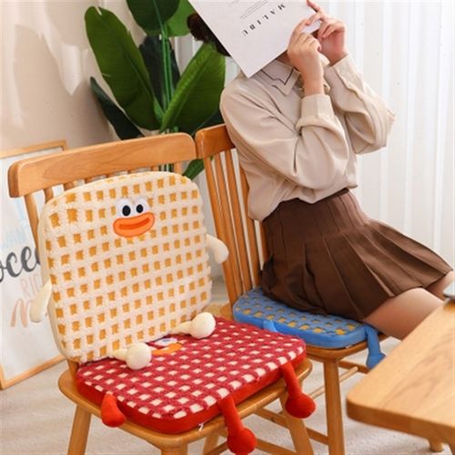可爱多巴胺小怪兽记忆棉坐垫卡通学生办公室久坐椅垫屁垫屁股垫子