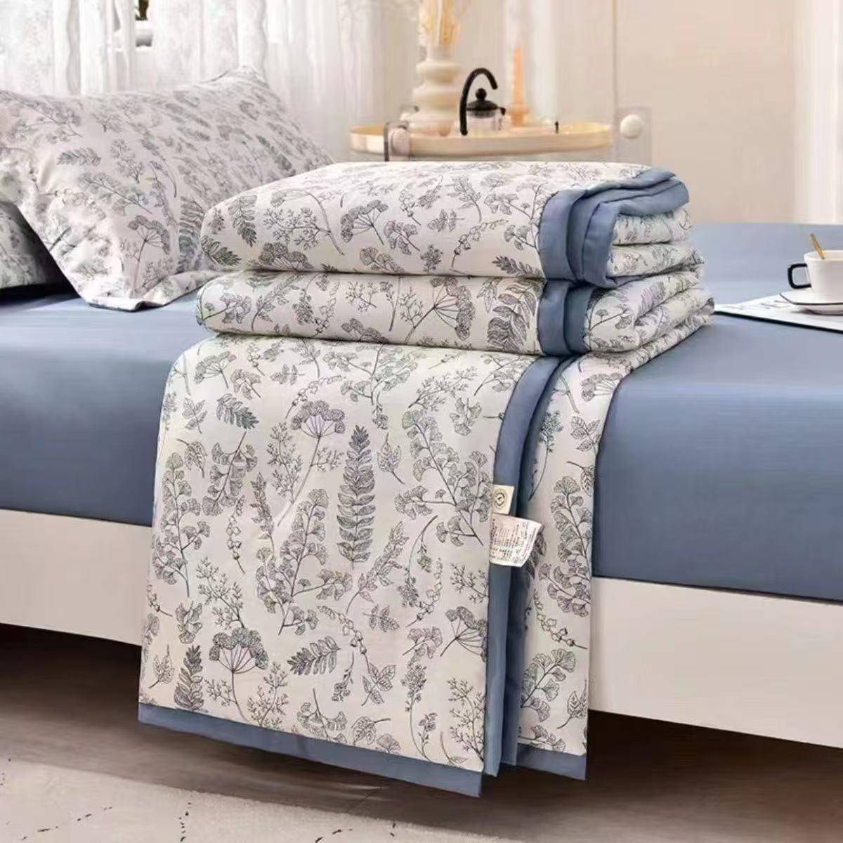 A类夏凉被母婴级空调被可机洗儿童水洗棉夏被夏季单人薄被子