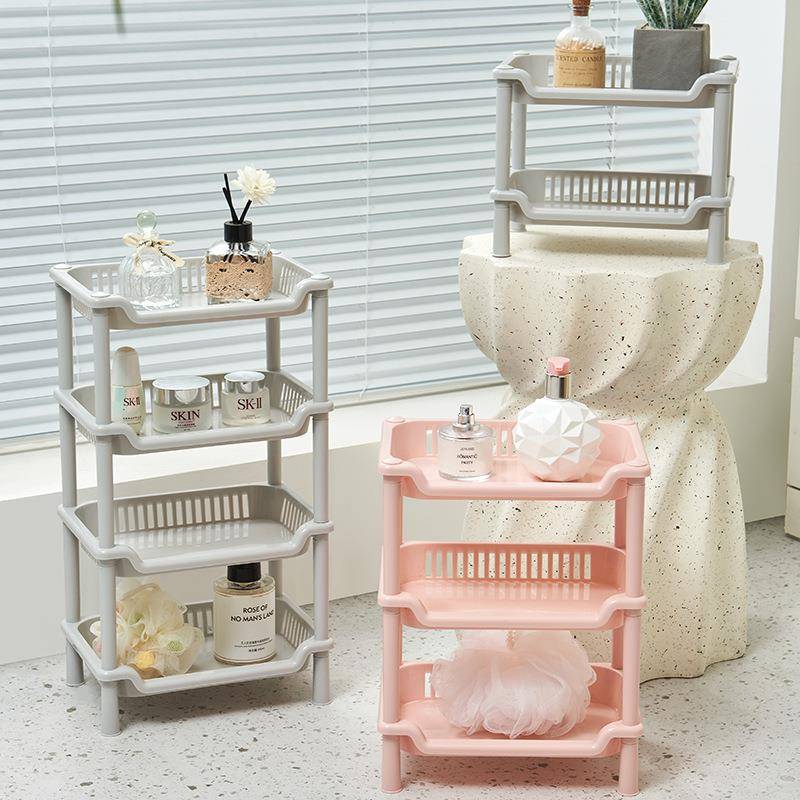 多功能桌面收纳架落地三角形长方形可自由组合厨房卫生间储物