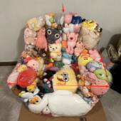 透明收纳豆袋沙发收纳网红充气沙发透明座椅收纳玩偶娃娃沙发