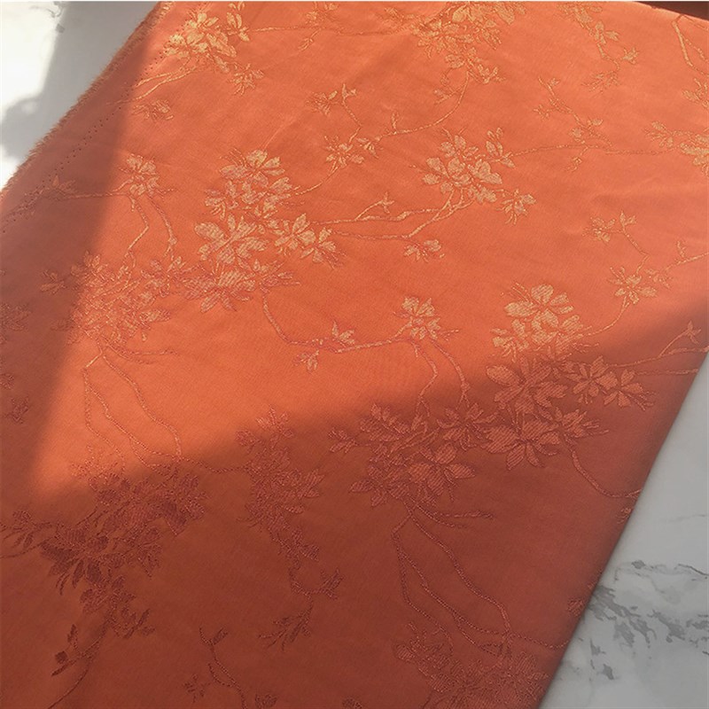 古风汉服布料人丝人棉缠枝古风提花马面裙大袖衫上袄褙子面料