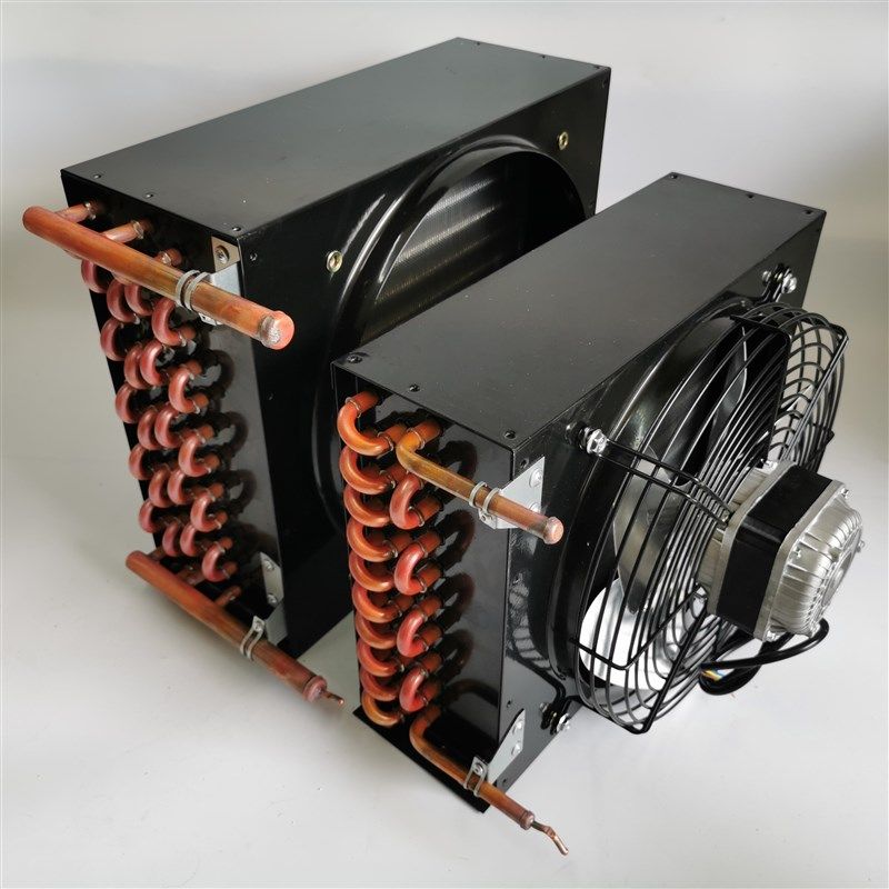 风冷水冷冷凝器展示柜 小型冰箱冰柜冷库铜管铝翅片蒸发器散热器