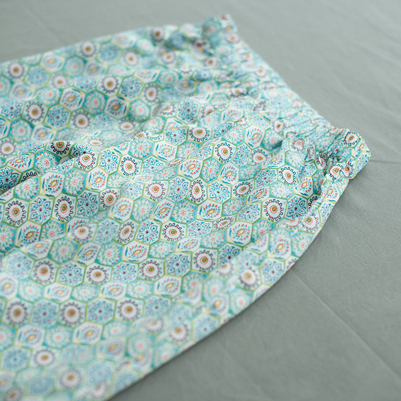 儿童绵绸防蚊裤夏季超薄款复古女童灯笼裤男童休闲裤宝宝裤子凉快