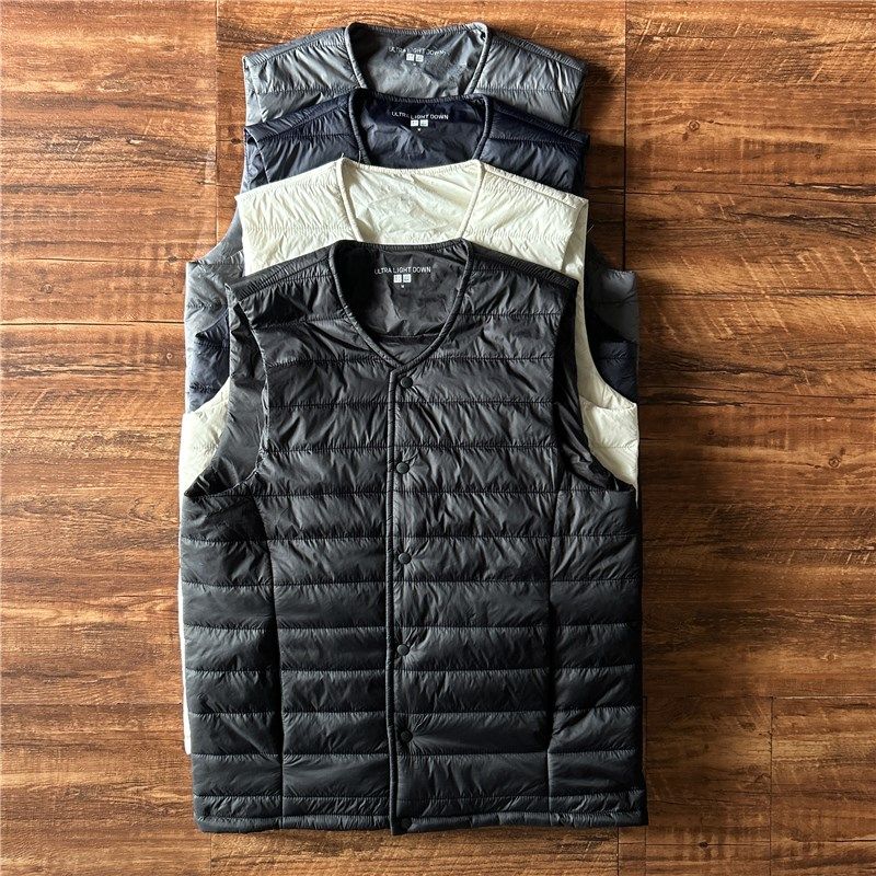 日系情侣款马甲轻型秋冬款外穿内搭保暖背心休闲纯色百搭上衣修身