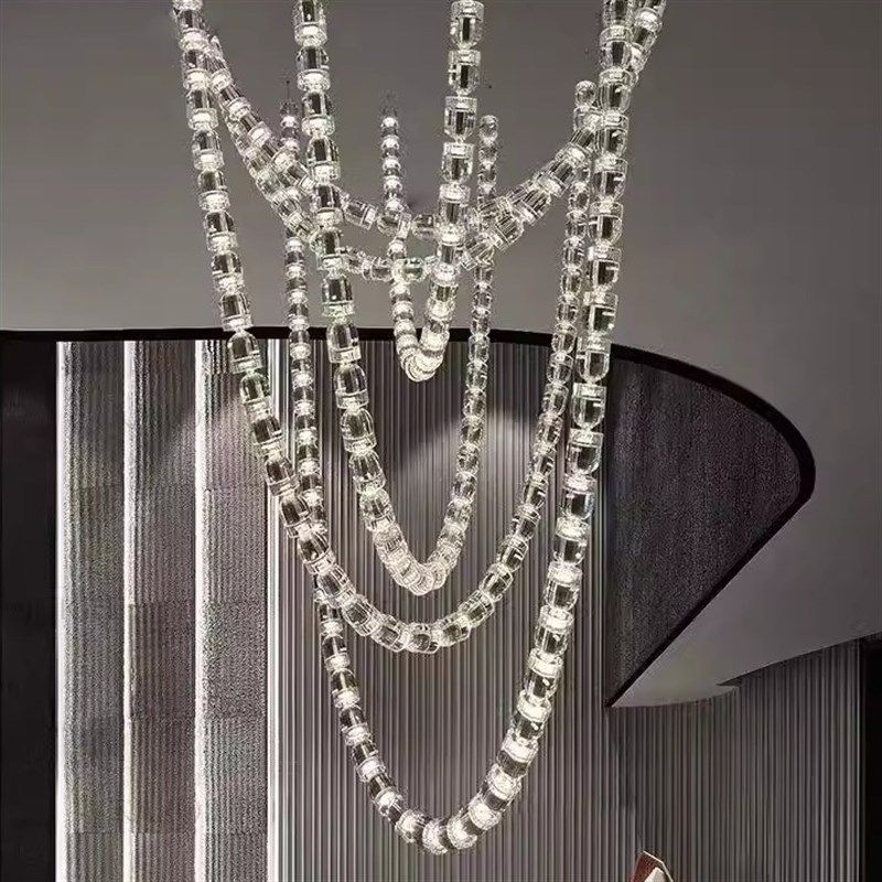 非标定制会所别墅水晶项链吊灯餐厅工程水杯灯具非标艺术造型吊灯,家装灯饰光源,酒店/宴会厅/餐饮吊灯,淘宝优惠券,粉丝福利购,淘宝优惠卷