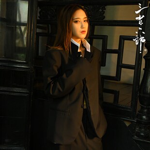 三省六部吏部【进士】秋季新中式假两件男士立体剪裁中山装西装