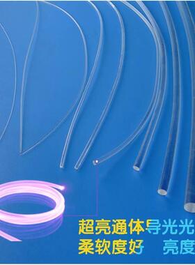 高亮导光光纤软质侧面通体发光条氛围灯影院楼梯装V饰照明光导纤