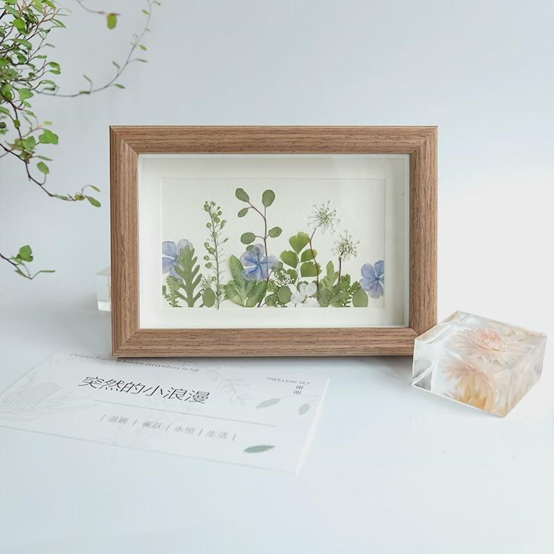植物压花创意相框墙面装q饰品干花挂件手工diy桌面办公桌卧室摆件