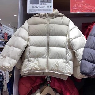 童装!299+ 男女童拼色轻薄款羽绒服连帽外套帽子可拆卸460168