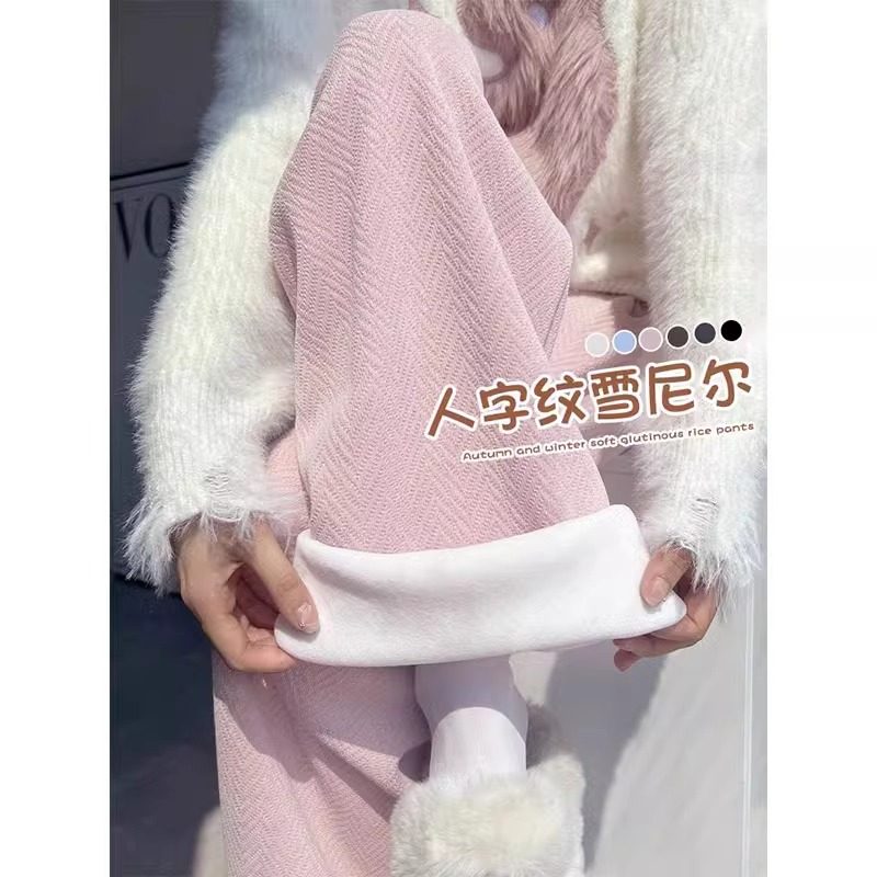 女童加绒裤子春秋冬装2024新款洋气儿童一体绒长裤秋季大童阔腿裤,童装/婴儿装/亲子装,裤子,淘宝优惠券,粉丝福利购,淘宝优惠卷