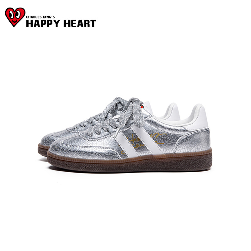 查尔斯桃心平底防滑阿甘鞋2025秋季新款时尚巨好看百搭德训鞋女款,女鞋,德训鞋,淘宝优惠券,粉丝福利购,淘宝优惠卷