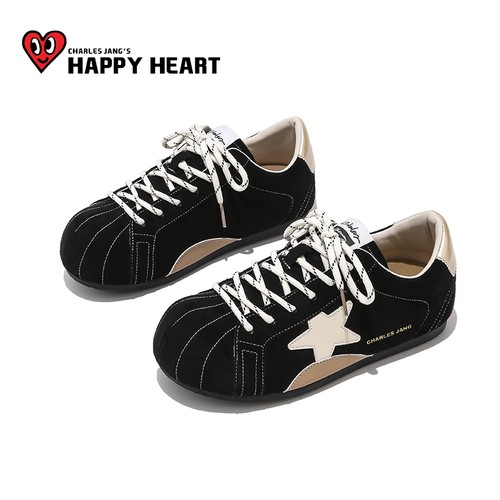 查尔斯桃心拼色星星鞋