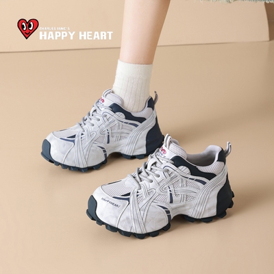 查尔斯桃心时尚百搭增高老爹鞋女