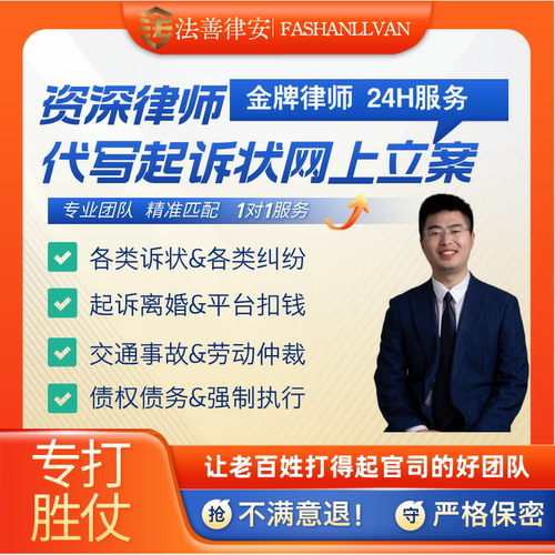 律师网上立案欠钱不还经济纠纷劳动仲裁协助起诉离婚律师函起诉状