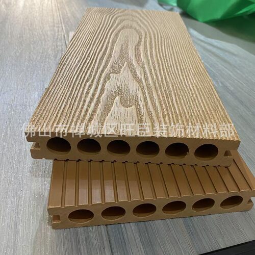 户外塑木地板庭院阳台露台地面防腐木铺设板室外木塑地板WPC直纹