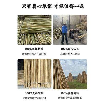 竹子装饰竹杆防腐竹竿吊顶隔断搭架毛竹杆粗细竹子杆楠竹餐饮装修