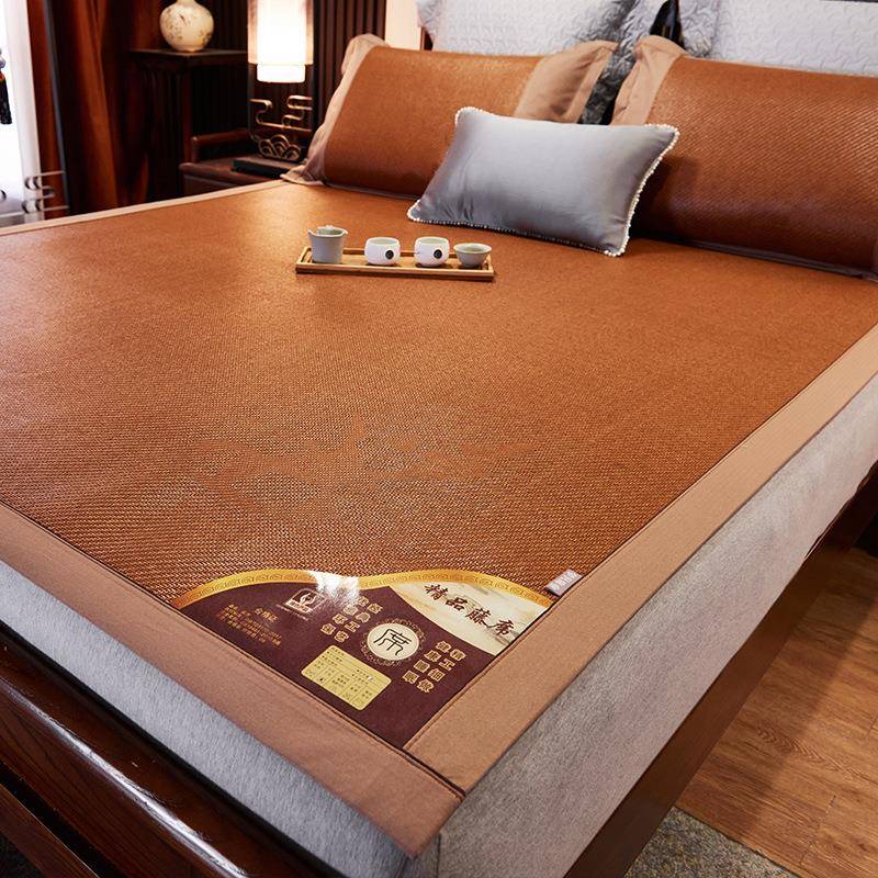 凉席印尼藤席冰丝席可折叠家用草席夏天学生宿舍空调牛皮藤席子