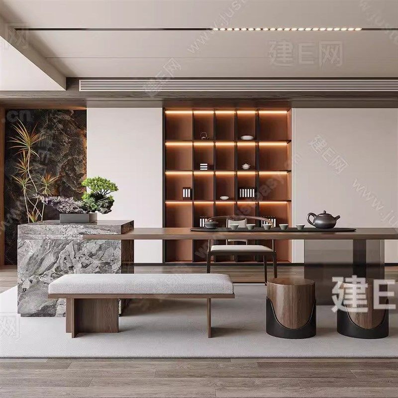 现代新中式实木茶桌椅组合茶室会客售楼处接待台样板间泡茶台茶几,住宅家具,家用茶台/茶桌,淘宝优惠券,粉丝福利购,淘宝优惠卷