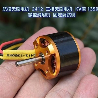 三相无刷电机 2412 钕铁硼高强磁 固定翼航模滑翔机 航模无刷电机