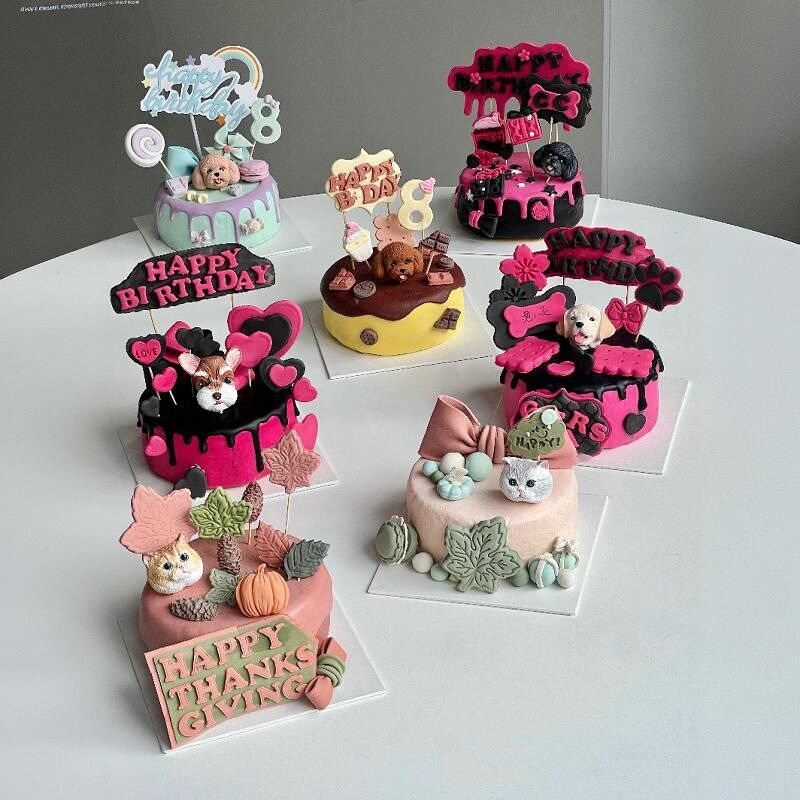 西西家宠物生日蛋糕 纯手工肉肉蛋糕 猫咪狗狗生日蛋糕 可接急