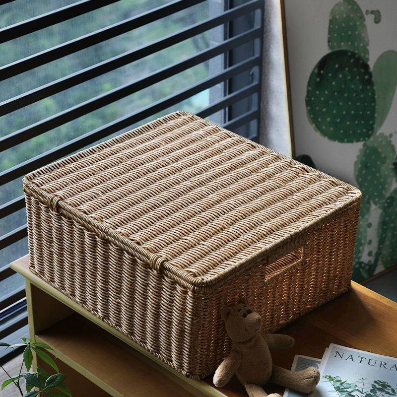 塑料藤宿舍内h衣收纳箱子大号衣柜整理箱床底杂物筐车载储物箱带,收纳整理,收纳箱,淘宝优惠券,粉丝福利购,淘宝优惠卷