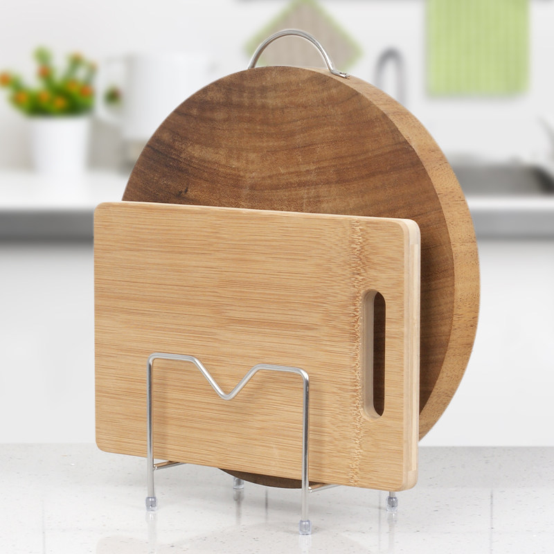 厨房不锈a钢菜砧板架台面放锅盖架子免打孔家用案板粘板放置架沥,厨房/烹饪用具,厨房置物架/置物柜/角架,淘宝优惠券,粉丝福利购,淘宝优惠卷